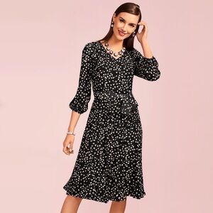 Talbots Floral Fit & Flare Dress